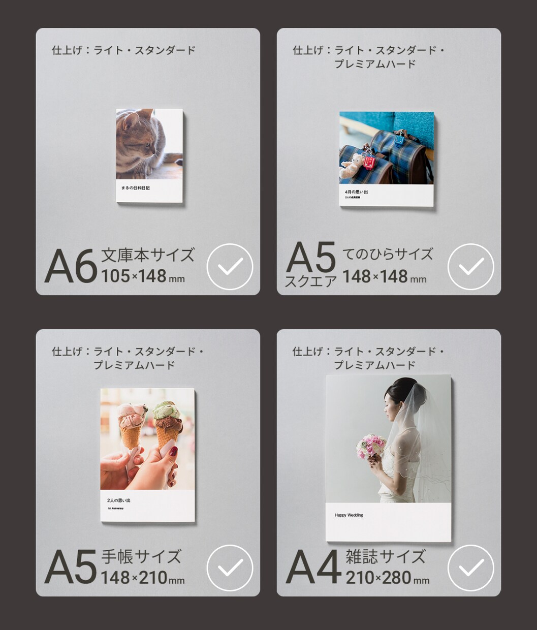 思い出のアルバム作成します 子供の成長過程や旅行の思い出を形に残しませんか イメージ1