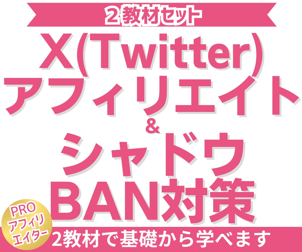 Twitterアフィリとシャドウバン対策が学べます 副業でSNSアフィリを独学で始める！おすすめスターターセット イメージ1
