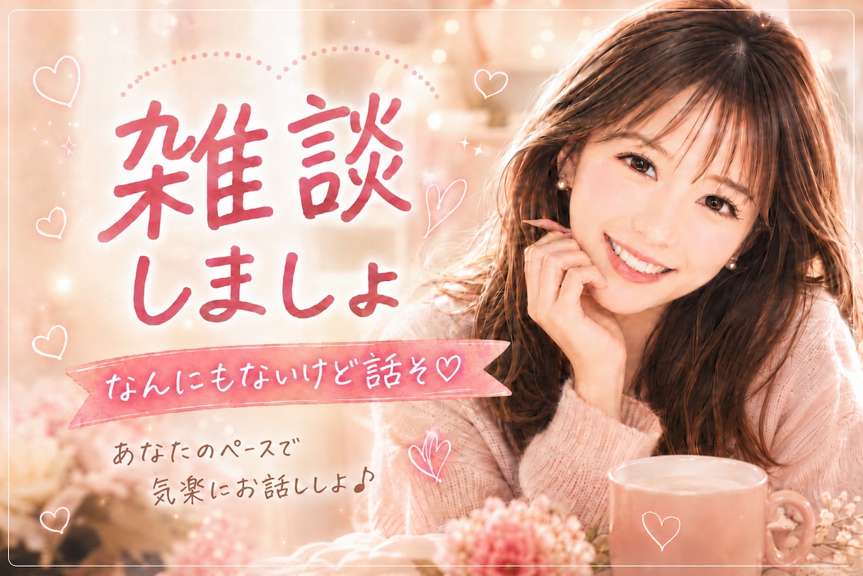 声だけつないで｜ゆるい雑談で気分転換します 用事がなくても大丈夫♡気楽なお話し時間 イメージ1