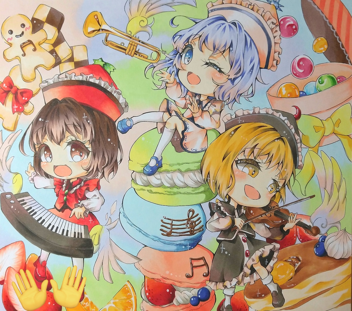 東方のイラスト原画を作成します 世界で1つだけ！ぷにかわなキャラをお届けします！ イメージ4