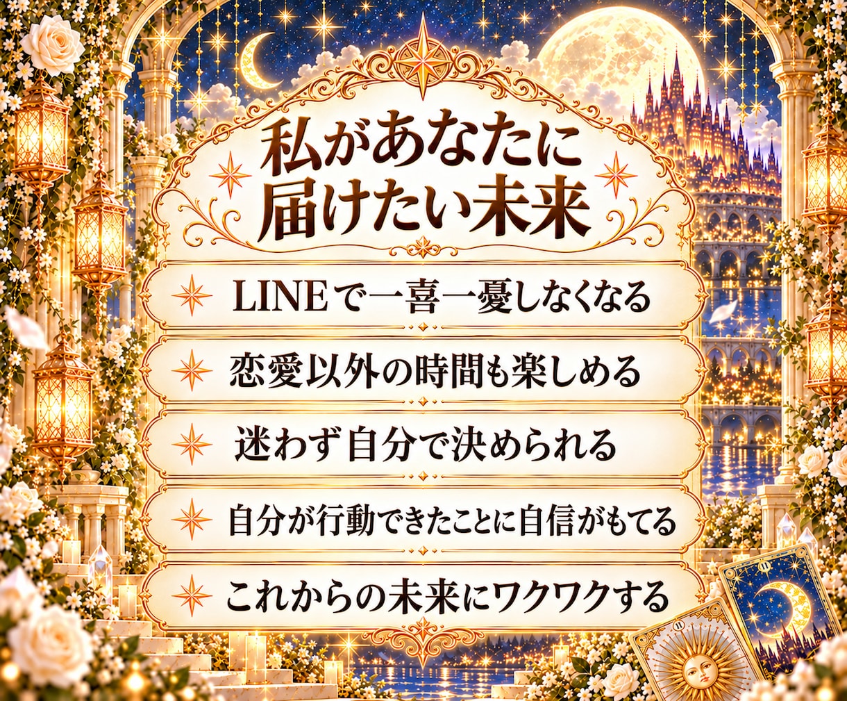 相手の気持ちを占い3日間あなたに伴走します 彼の答えを探し続ける恋愛から、自分で未来を選ぶ光の毎日へ イメージ7