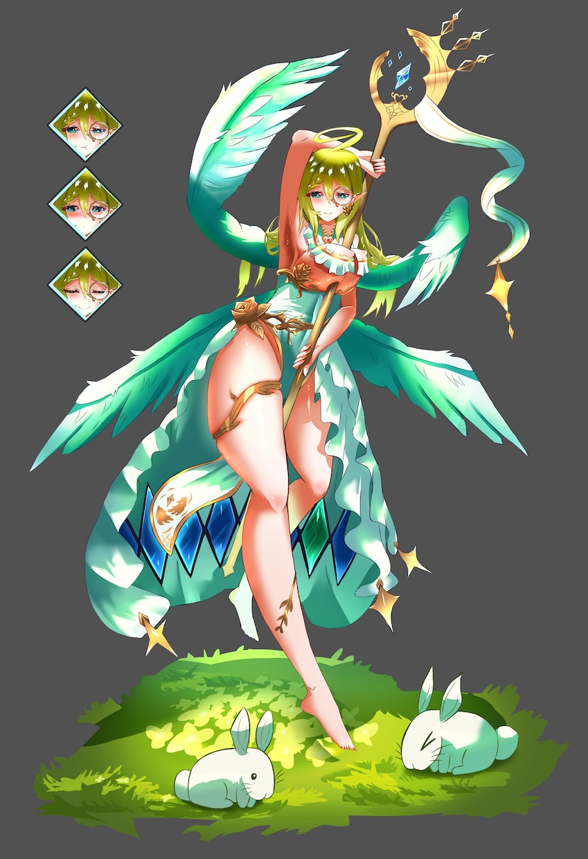 キャラクターの立ち絵を作成します 邪悪なキャラデザが得意です  色鮮やかに描きます イメージ1