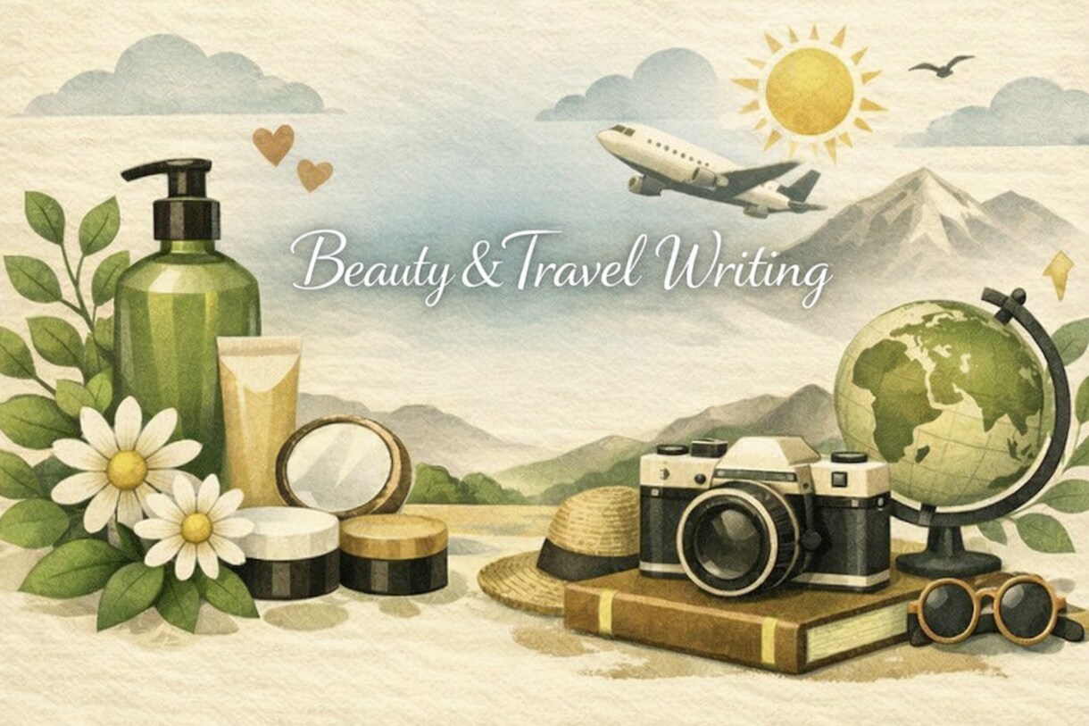 美容・旅行ジャンルの記事下書きを作成します 美容と旅が好きなライターが、読みやすい文章を丁寧に作成します イメージ1