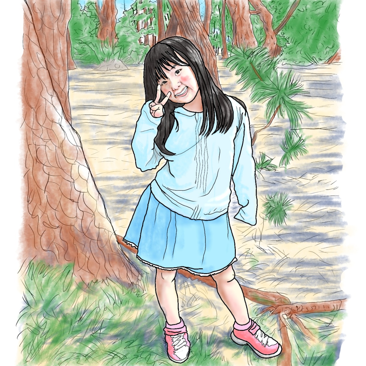写真から～なんとなく似顔絵～を描きます 商用利用OK 名刺・チラシ・社内報等にご活用下さい イメージ3