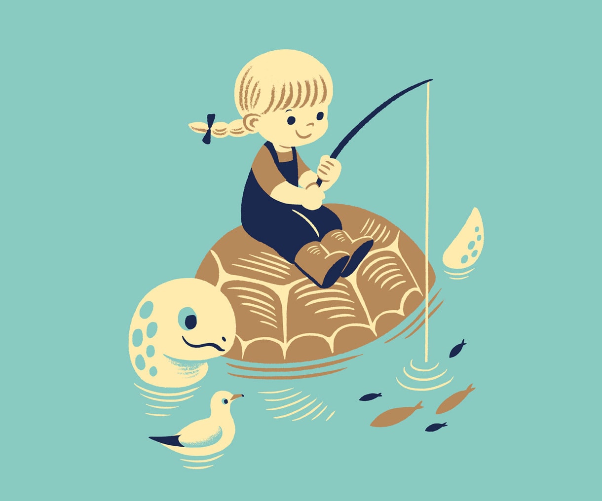 グッズや挿絵に！レトロでかわいいイラスト制作します 海外の絵本のようなおしゃれな雰囲気を演出します！ イメージ5