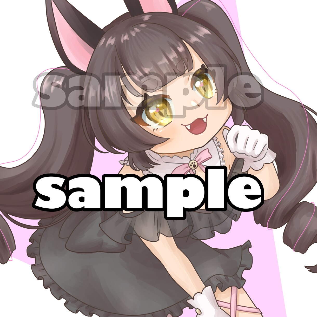可愛くて目をひくようなイラスト描きます Vtuber、ゲーム実況者、配信者の顔となる立ち絵に！ イメージ4