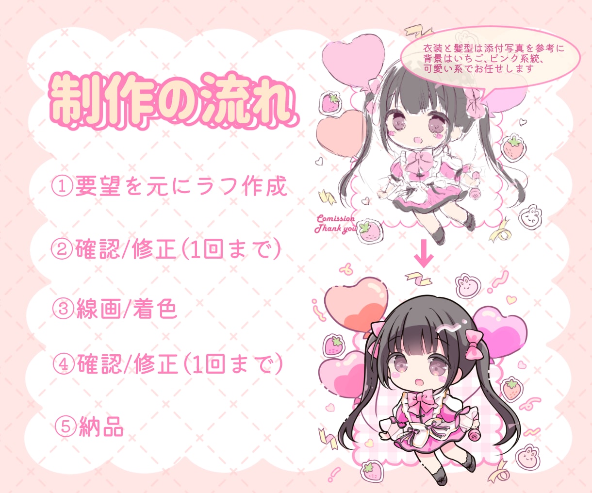 即対応☆かわいいデフォルメ・SDイラストを描きます かわいいスタンプ、アクキーグッズ、動画などに！ イメージ4