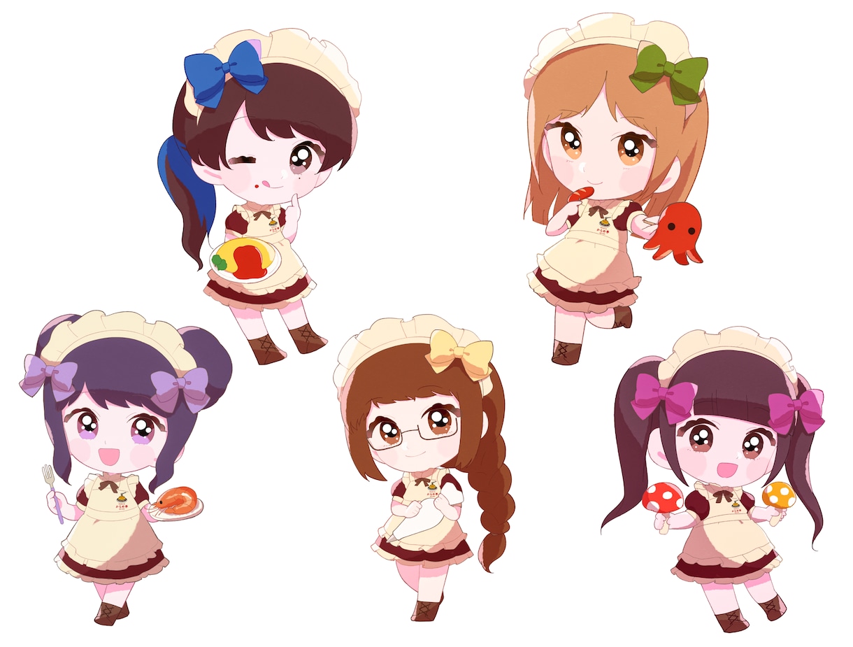 商用利用OK！デフォルメ・ミニキャラ絵を描きます 1.5頭身〜4頭身まで！5回修正可能！ イメージ8