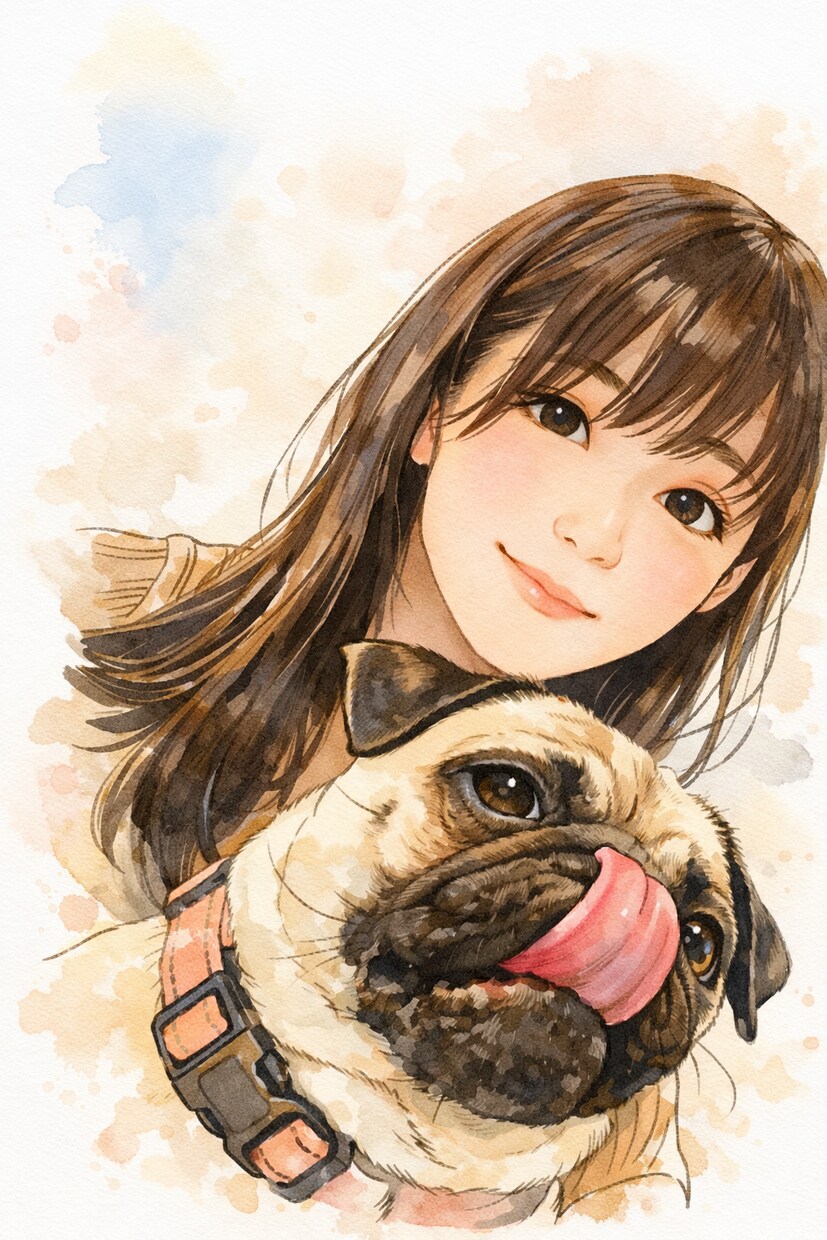 似顔絵作成で写真を絵画風に仕上げます 写真から温かみある似顔絵を作成 イメージ1
