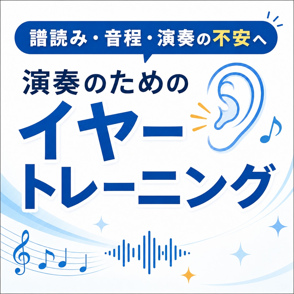 音感改善・音を狙って取りにいけるようになります 音感改善！演奏のためのイヤートレーニング イメージ1