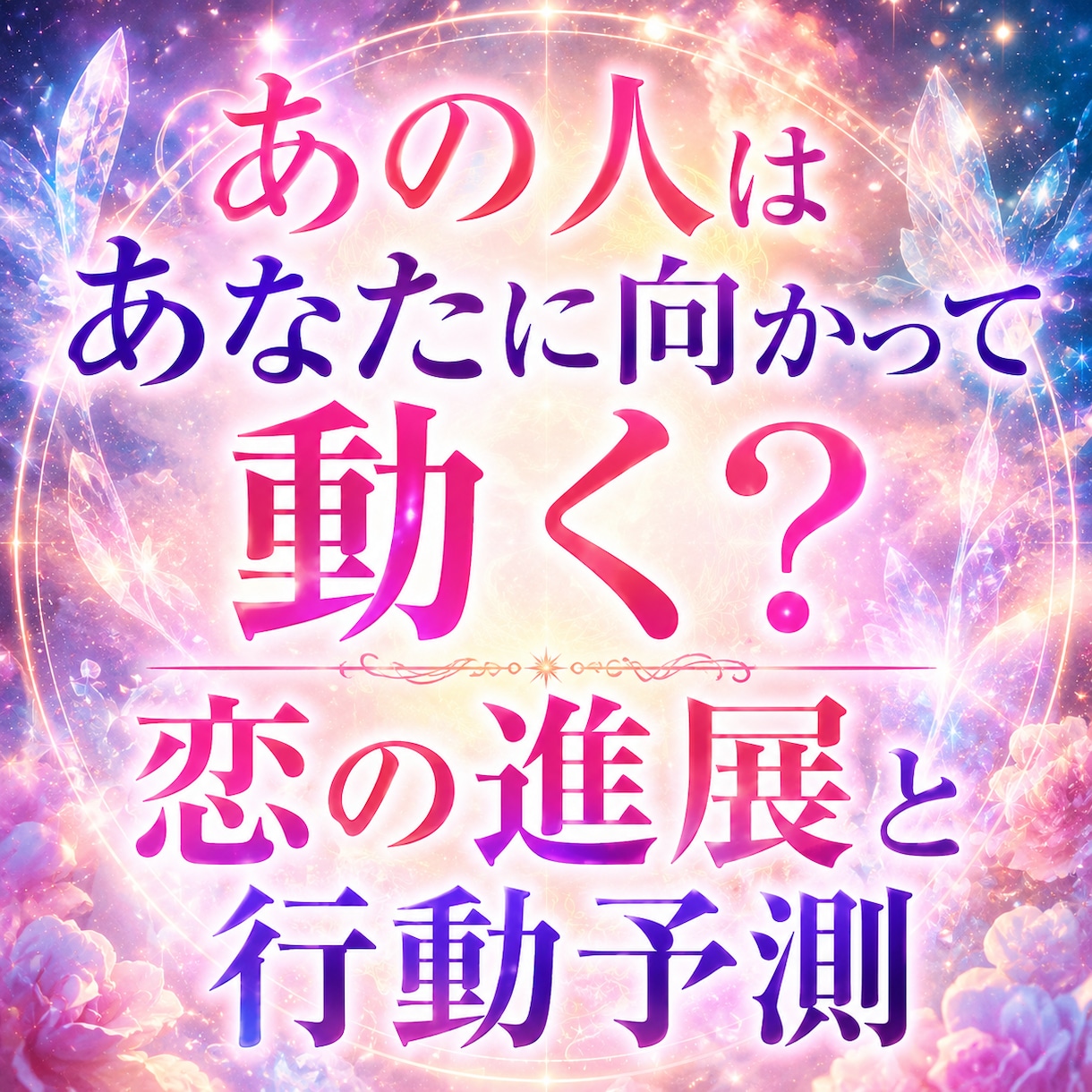 あの人はあなたに動く？恋の進展と行動予測いたします 関係が動くタイミングと行動予測を詳しく鑑定いたします イメージ1