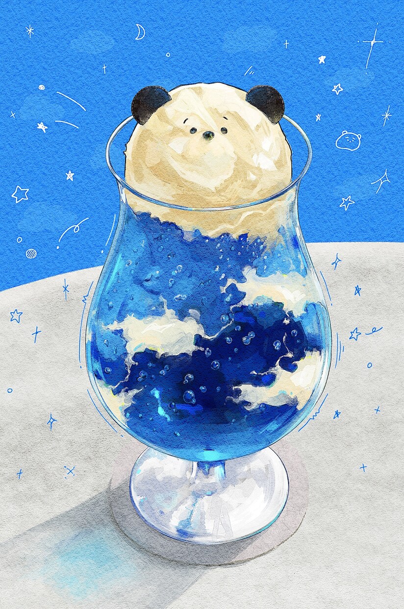 リアルなスイーツ×かわいいキャラクターを描きます かわいい！おいしそう！と言いたくなるイラストをお描きします！ イメージ3