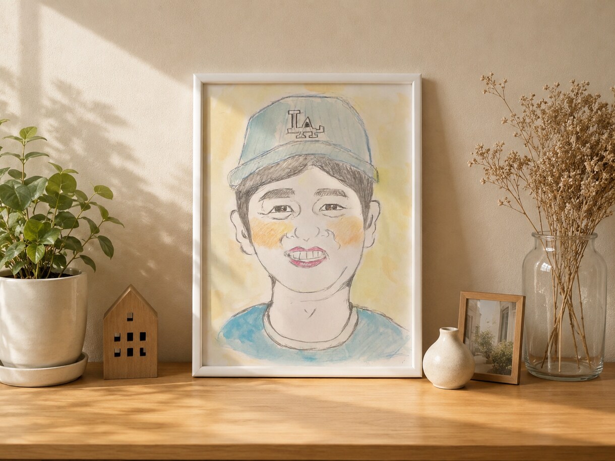 あなたの大切な方に贈る似顔絵描きます 優しい似顔絵描きます。大切な方を笑顔にする似顔絵描きます。 イメージ3