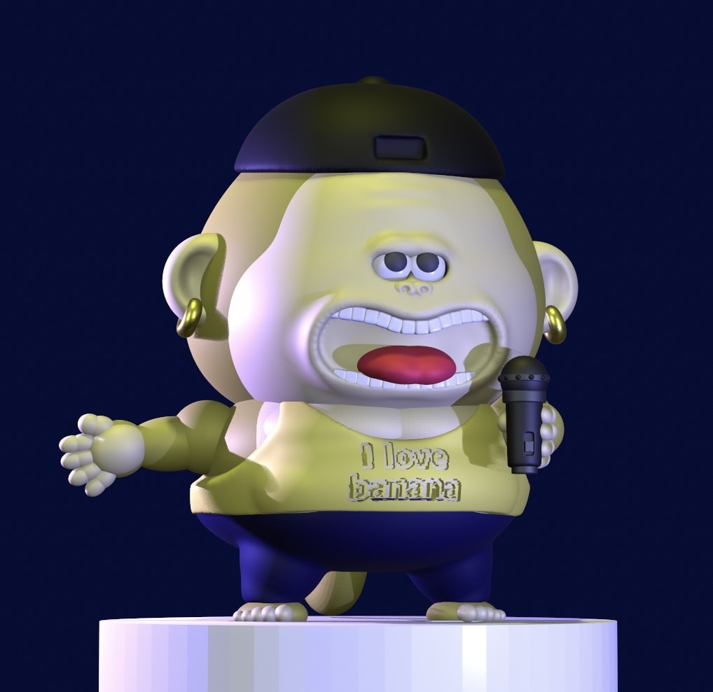 イラストをを3Dモデリング、3Dプリントします オリジナルキャラクターのフィギュアを作ります。 イメージ9
