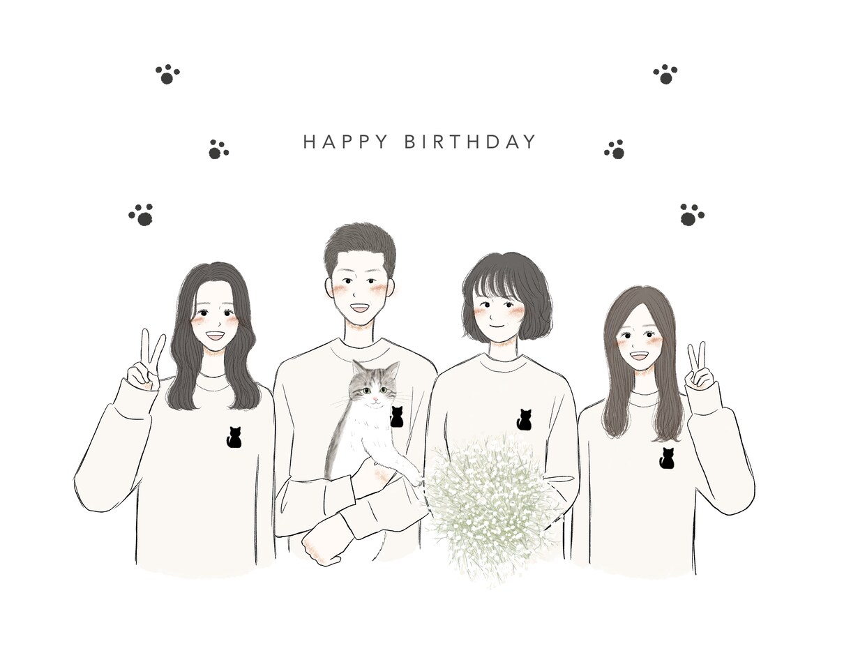 即対応 ◎！ゆるゆる似顔絵を描きます SNSアイコン・記念日・プレゼント・婚姻届など イメージ8