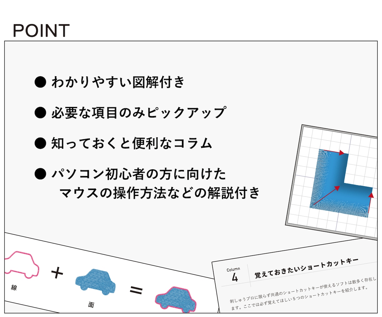 刺しゅうプロの使い方テキストをご提供します 「難しい」を「簡単」へ。初心者向けわかりやすい使い方テキスト イメージ3