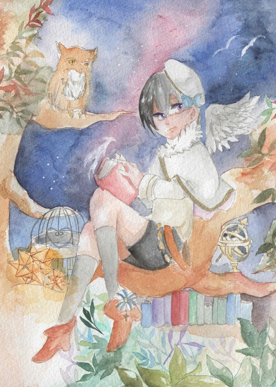 イラスト制作行います 透明水彩で可愛い女の子など描きます イメージ1