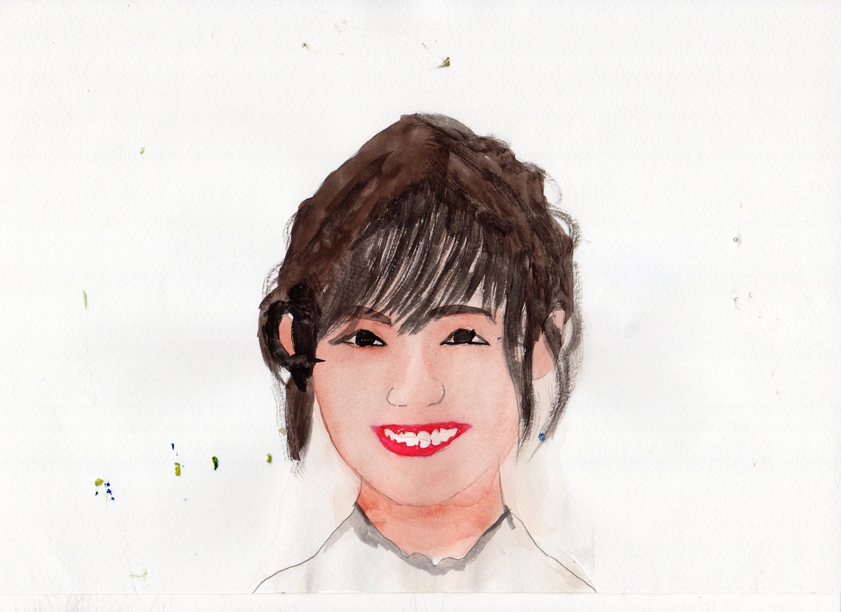 似顔絵水彩画の手描きの作品ですます 一品一品手描きの作品です水彩画です イメージ10