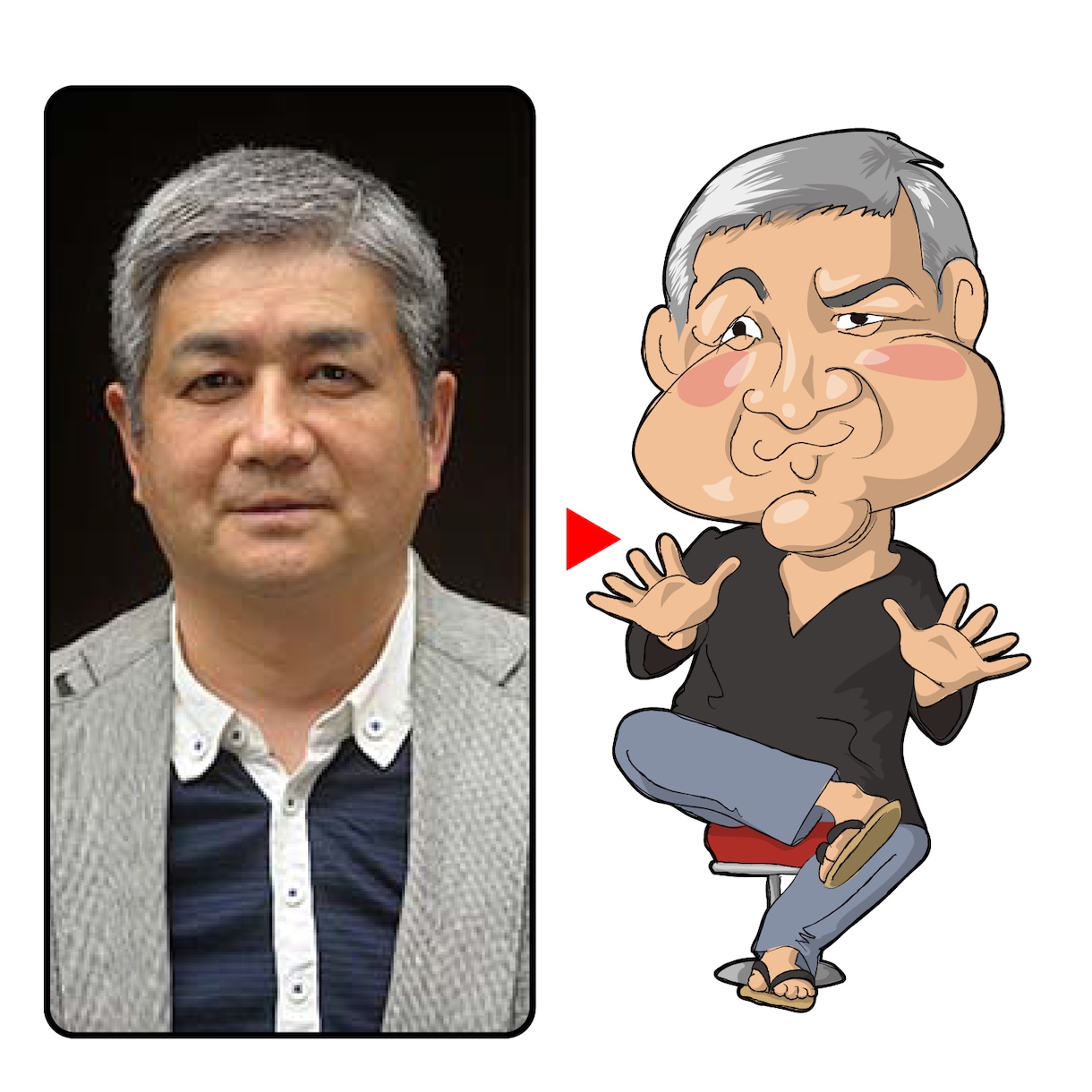 公認似顔絵師が描く！キャラクタ風似顔絵を制作します ★名刺やチラシSNSのアイコン等どんなシーンにも活用できます イメージ3