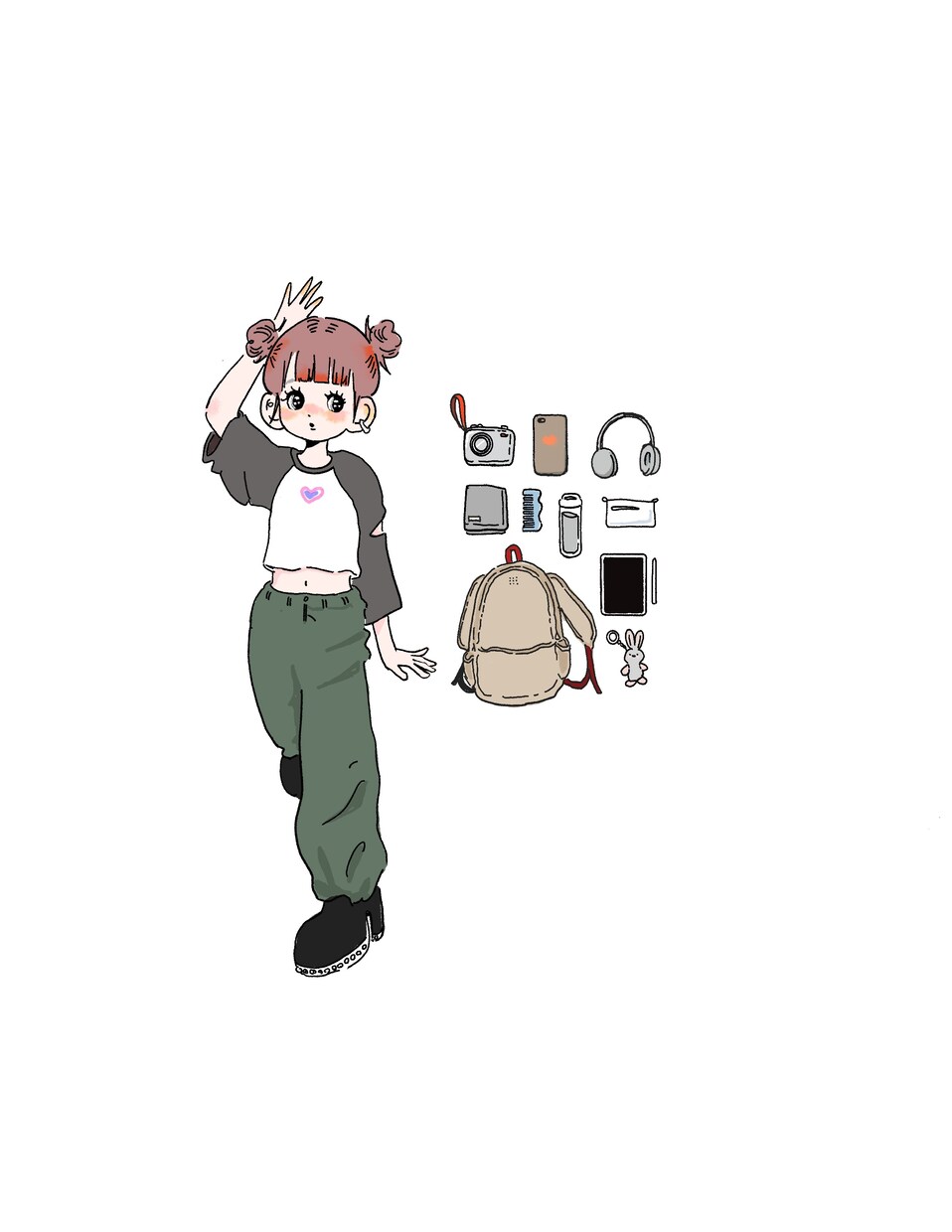 ゆるかわな女の子描きます 【柔らかい世界観】ファッションイラスト／雑誌・SNS用 イメージ6