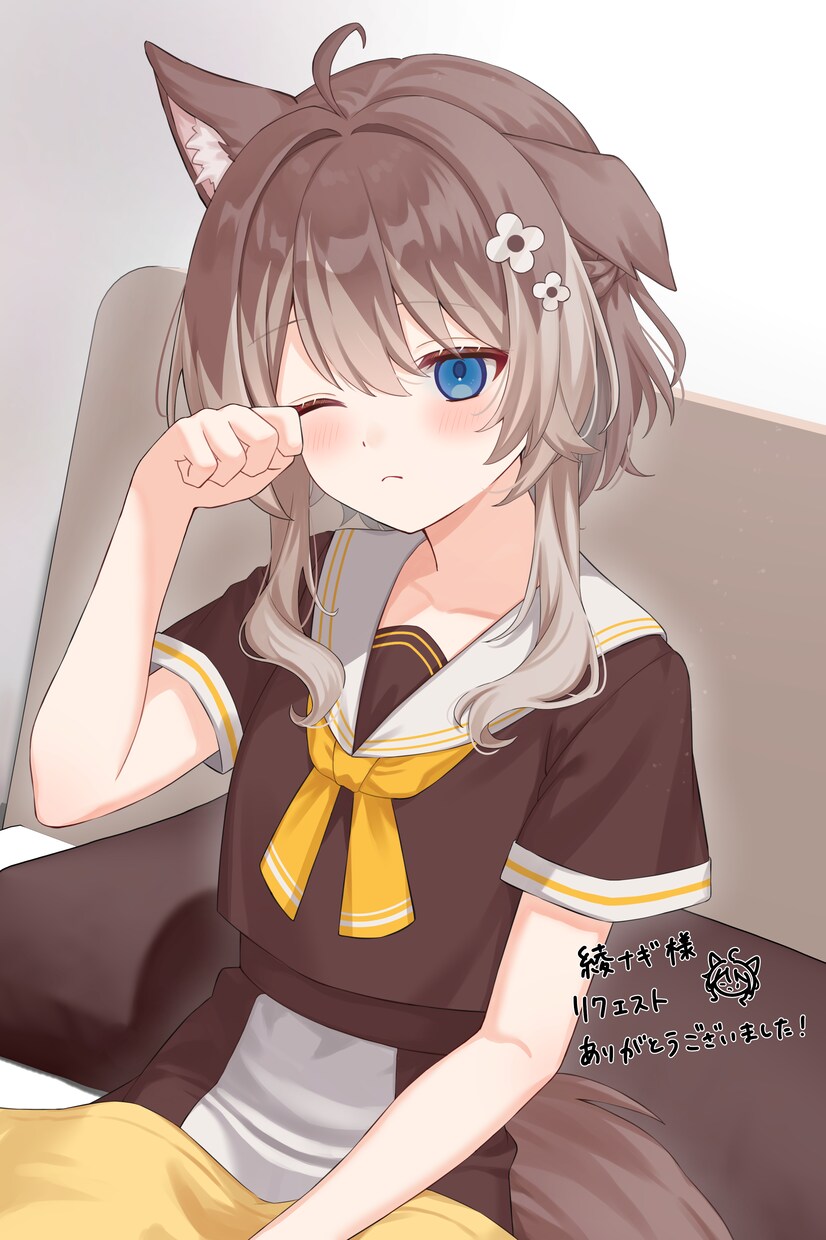 グッズやSNS活動など貴方様だけの一枚絵を描きます 可愛い女の子のイラストを描きます！ イメージ6