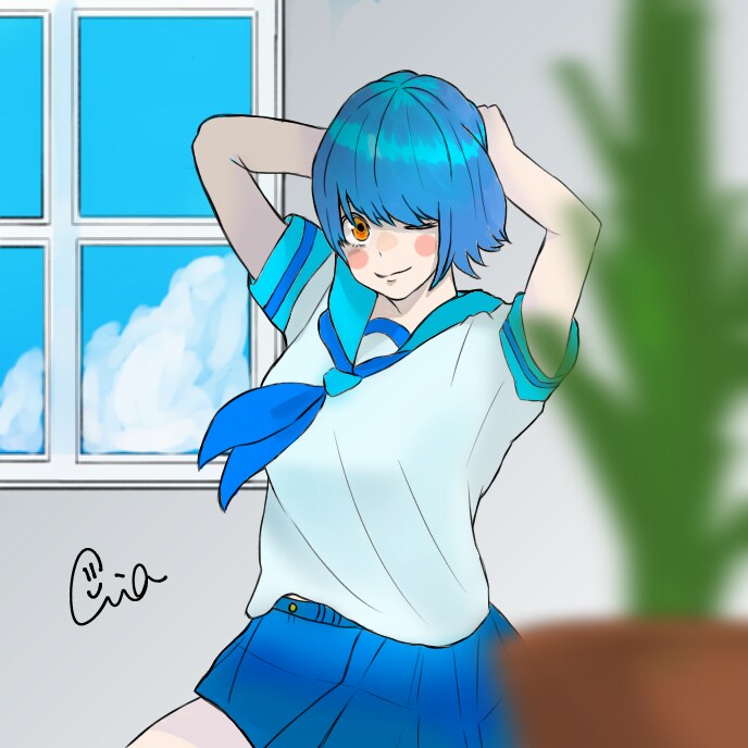 アニメ風！あなたのSNSアイコンを描きます あなたのイメージを高校生の手で イメージ4