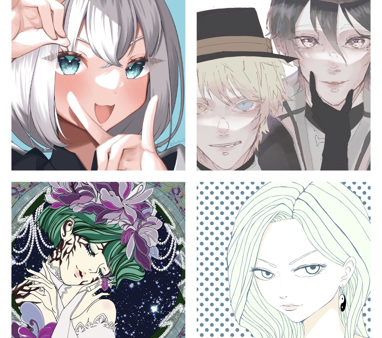 SNS等のヘッダー イラスト アイコン描きます 様々なテイスト！可愛いからカッコイイまで！ イメージ1
