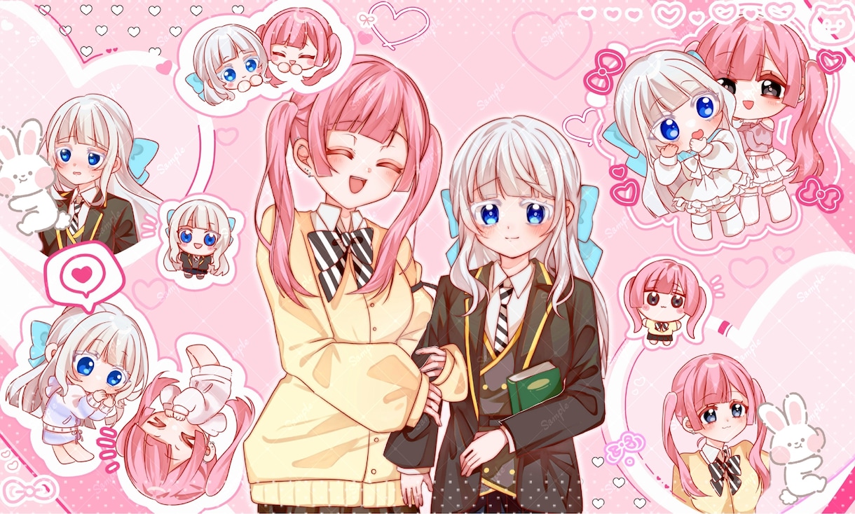 貴方だけの素敵なイラストお届けします 可愛いイラストがとっても得意です！貴方だけのイラストを！！ イメージ7