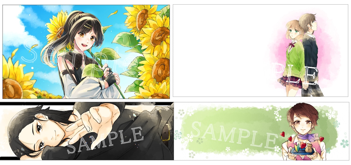 アイコン、ヘッダー、イラスト描かせていただきます 水彩風の柔らかなイラストをお届けいたします イメージ7