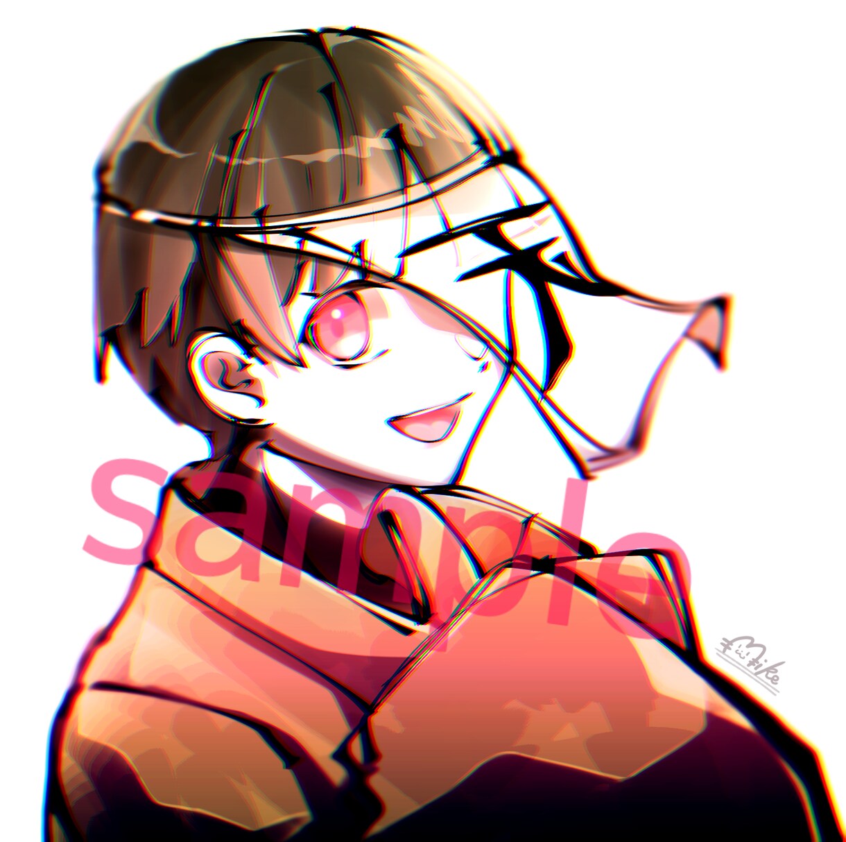 修正無制限！アイコン〜1枚絵まで幅広く描きます 色と線のはっきりした鮮やかなイラスト。現在ラフ修正無制限。 イメージ6