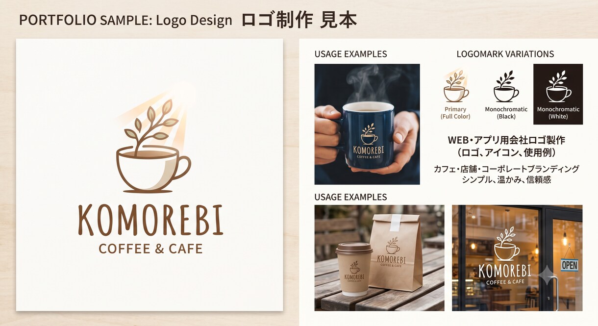 ロゴの作成をします 看板やグッズにも映える！温かみあるロゴ作ります イメージ4