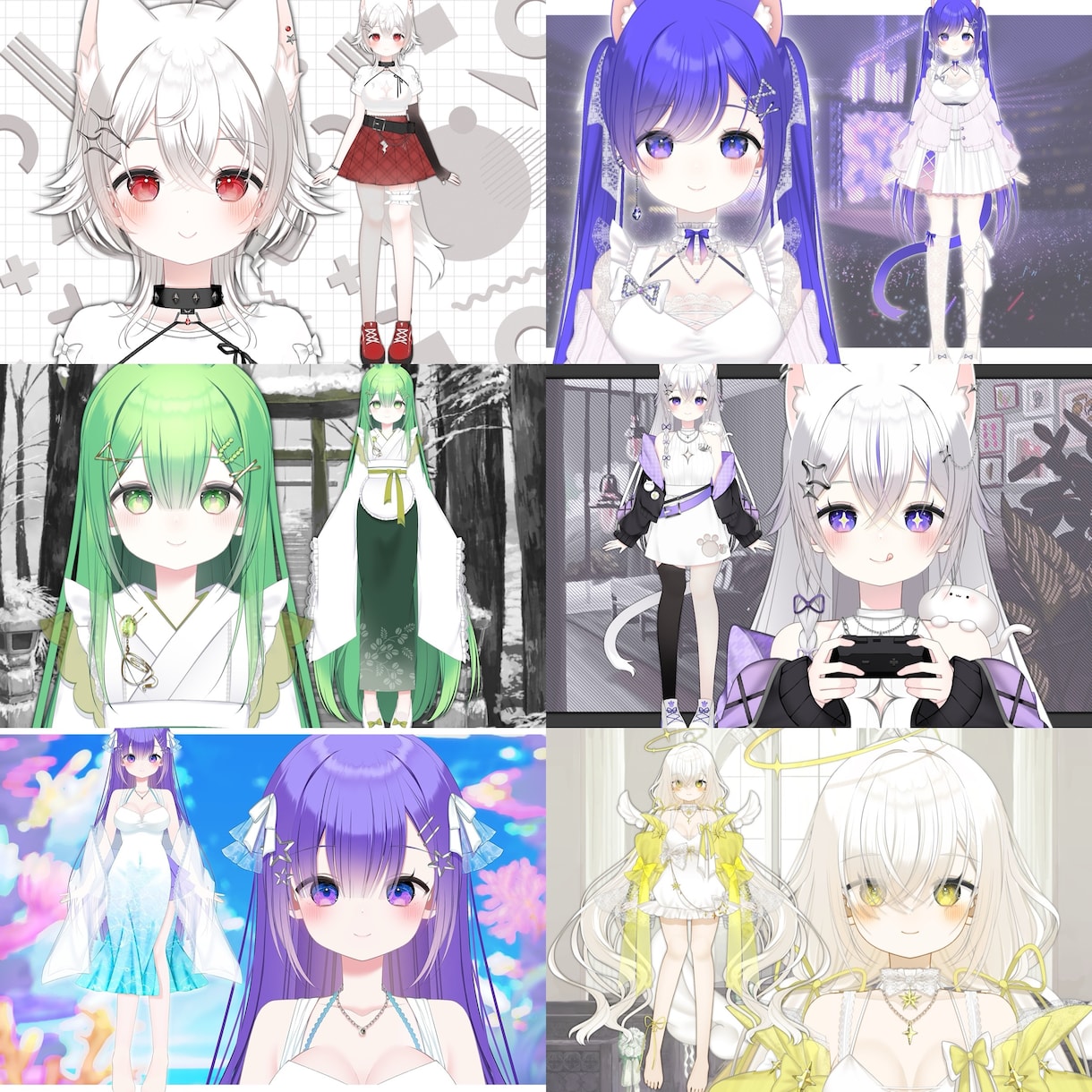 Vtuberモデルを一括制作します イラストからモデリングまでおまかせください! イメージ3