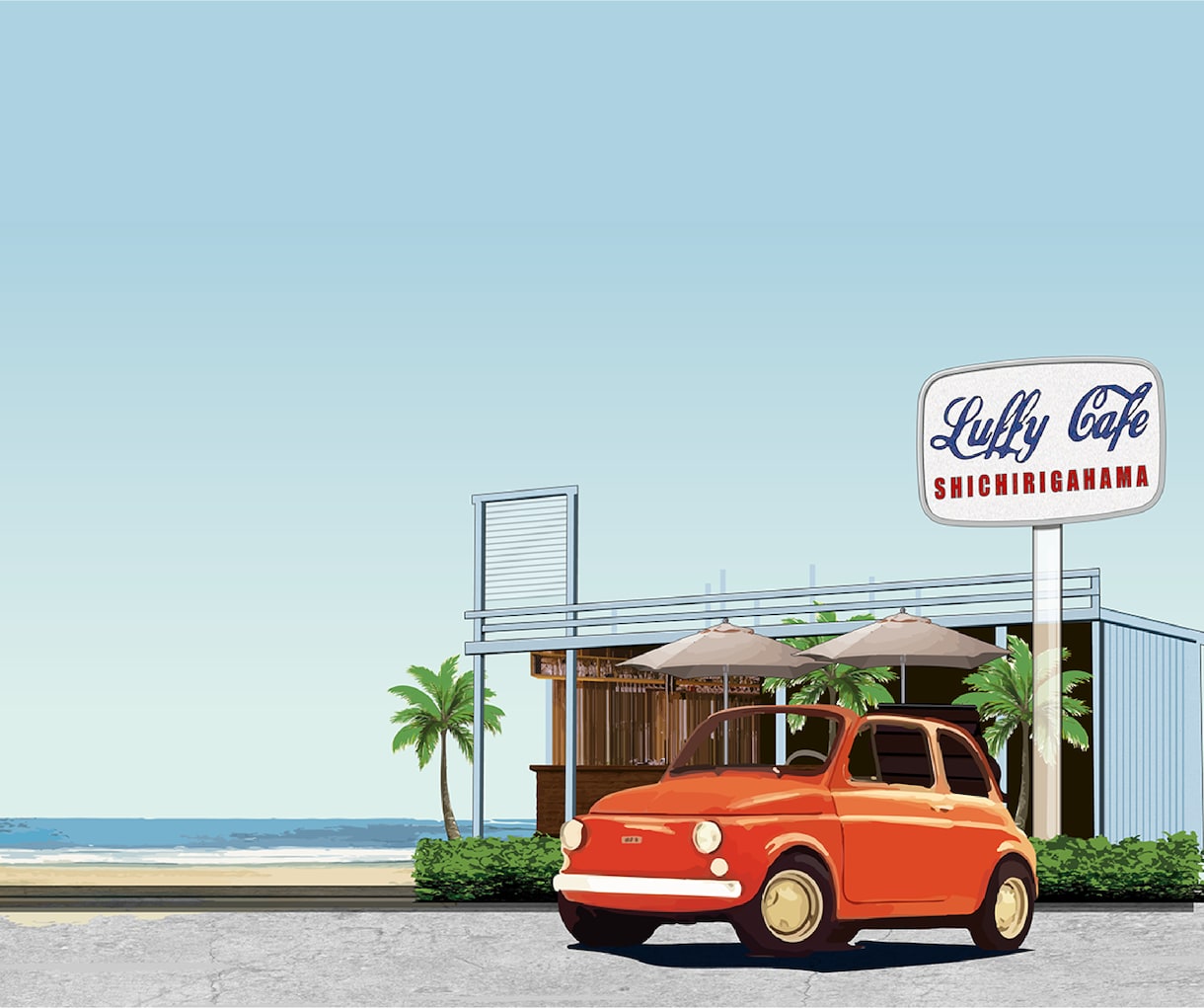 シティポップ風のオリジナルイラスト制作します 実績450件以上！レトロでお洒落なイラストを制作します イメージ1