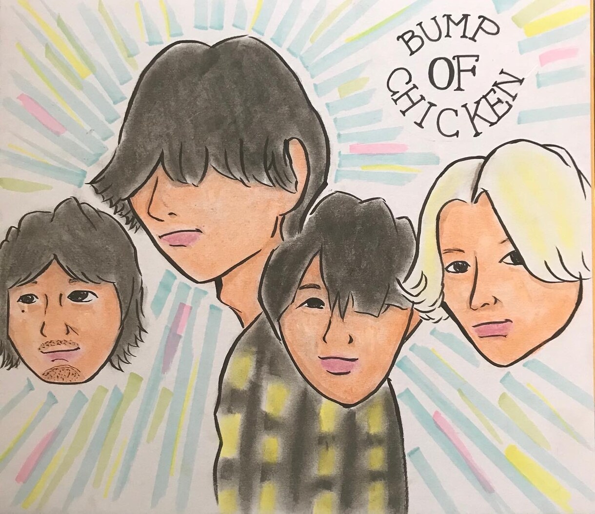 温かみのある手書き色紙似顔絵イラスト描きます お祝い事や記念日、プレゼントに似顔絵を イメージ6