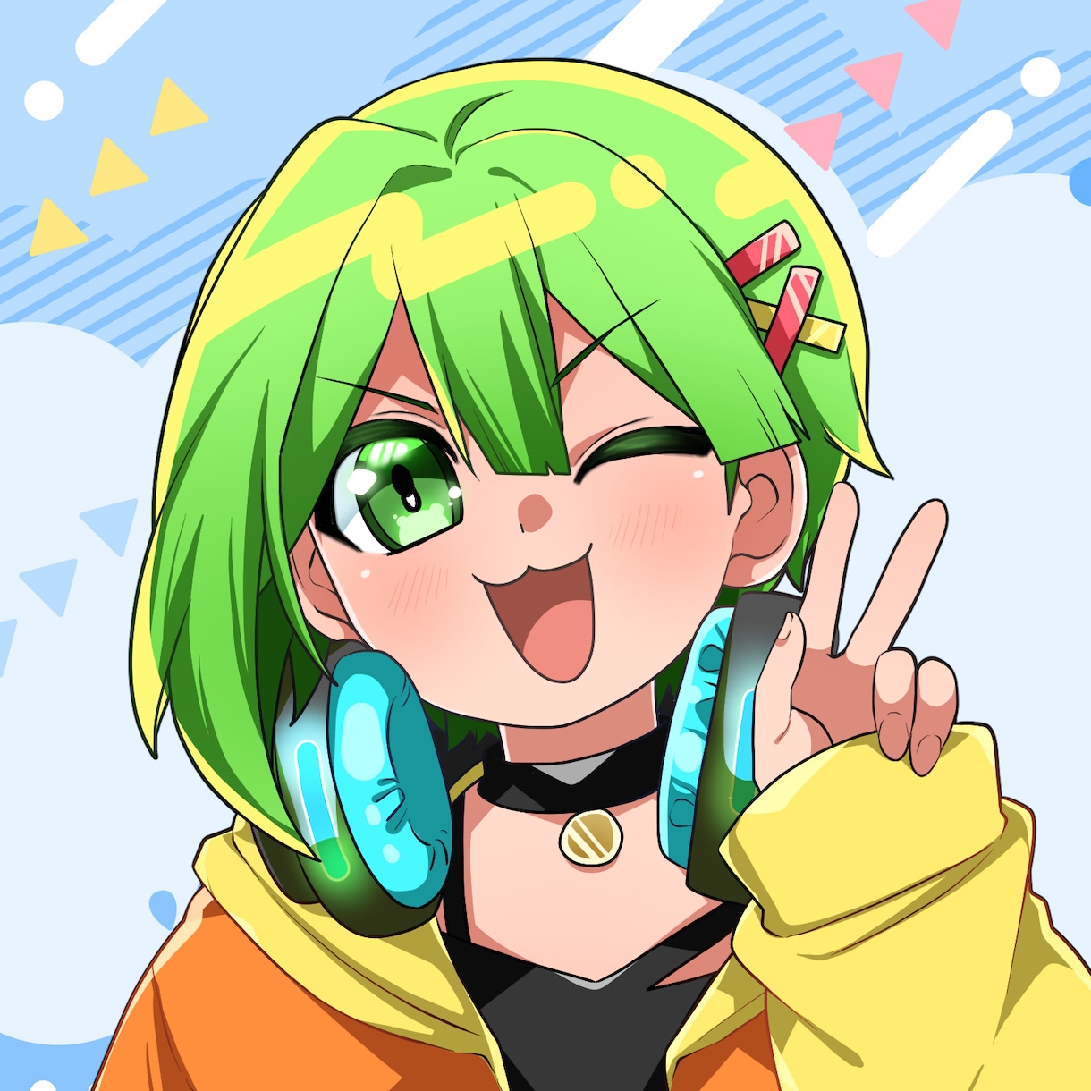 YouTubeアイコン、チャンネルアート描きます YouTuberさん向のアイコンチャンネルアートのセットです イメージ1