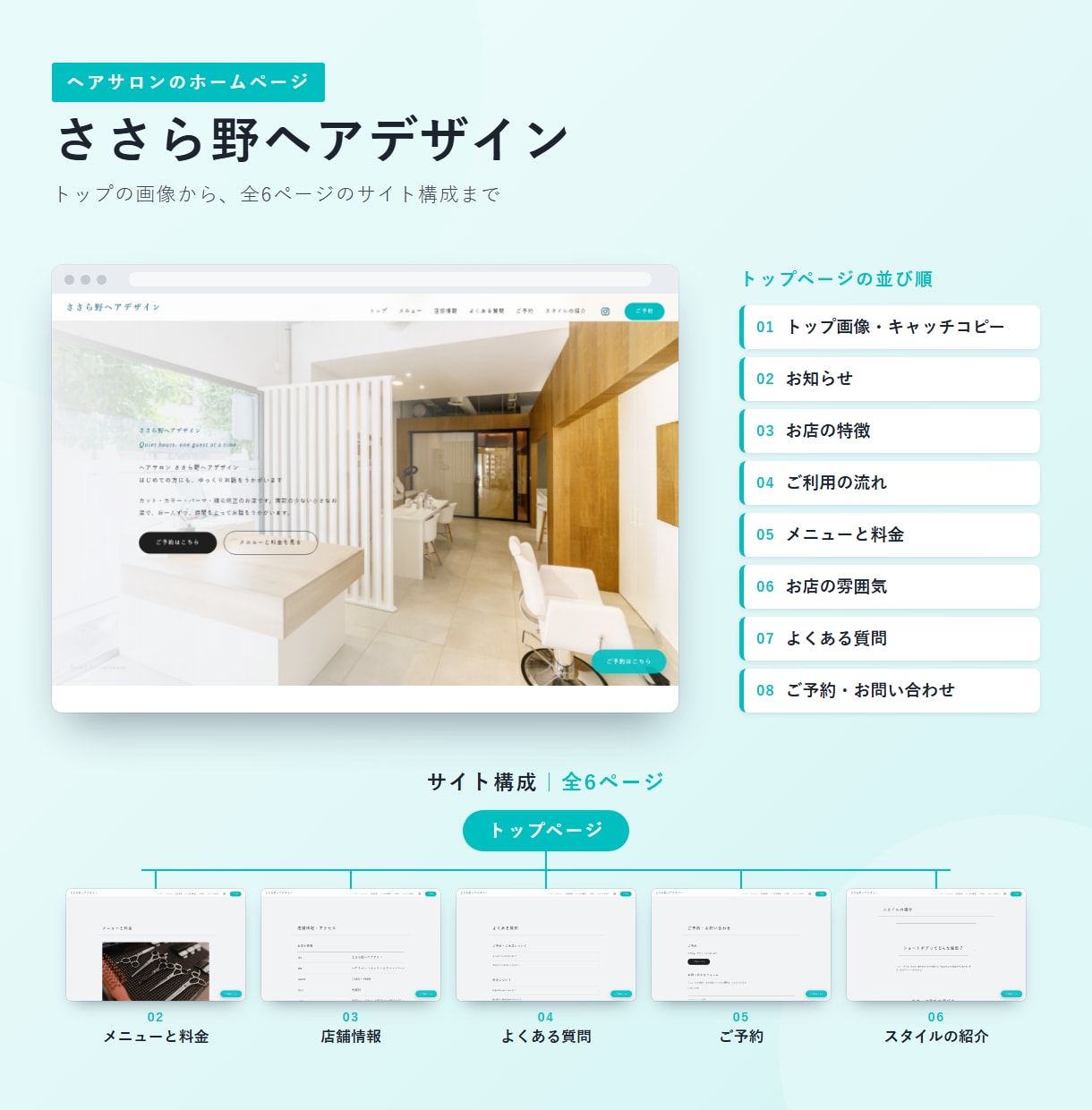 文章も丸投げ｜AI検索時代のホームページ制作します WordPress・SEO設定込み｜設計書を先にお見せします イメージ5
