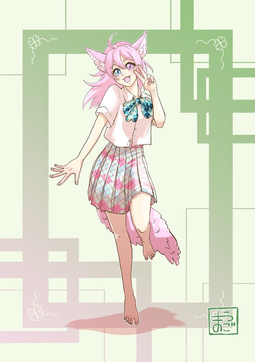 お手頃価格で簡単な立ち絵を描きます あなたのキャラクターを、簡単な背景で立ち絵にします！ イメージ3