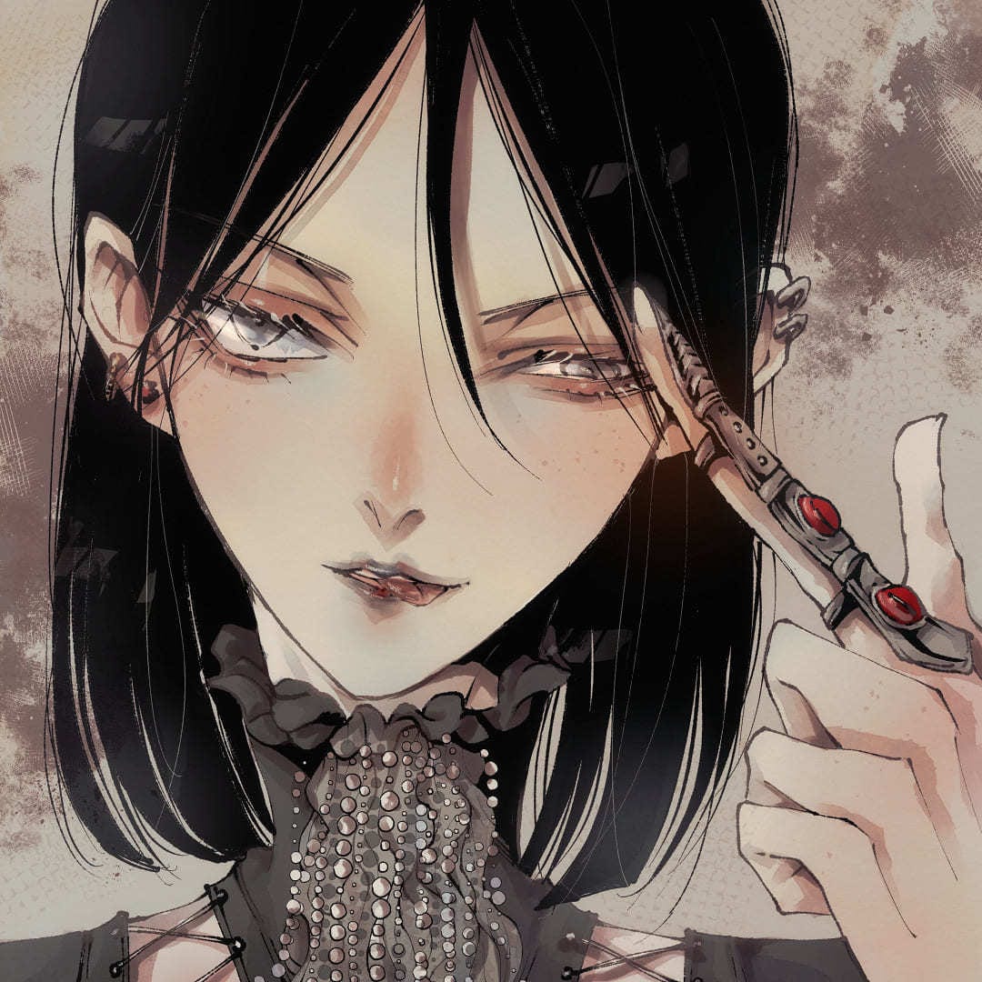 耽美でダークなイラストアイコン描きます オリジナルキャラや似顔絵。繊細な作画で特別な1枚を イメージ2