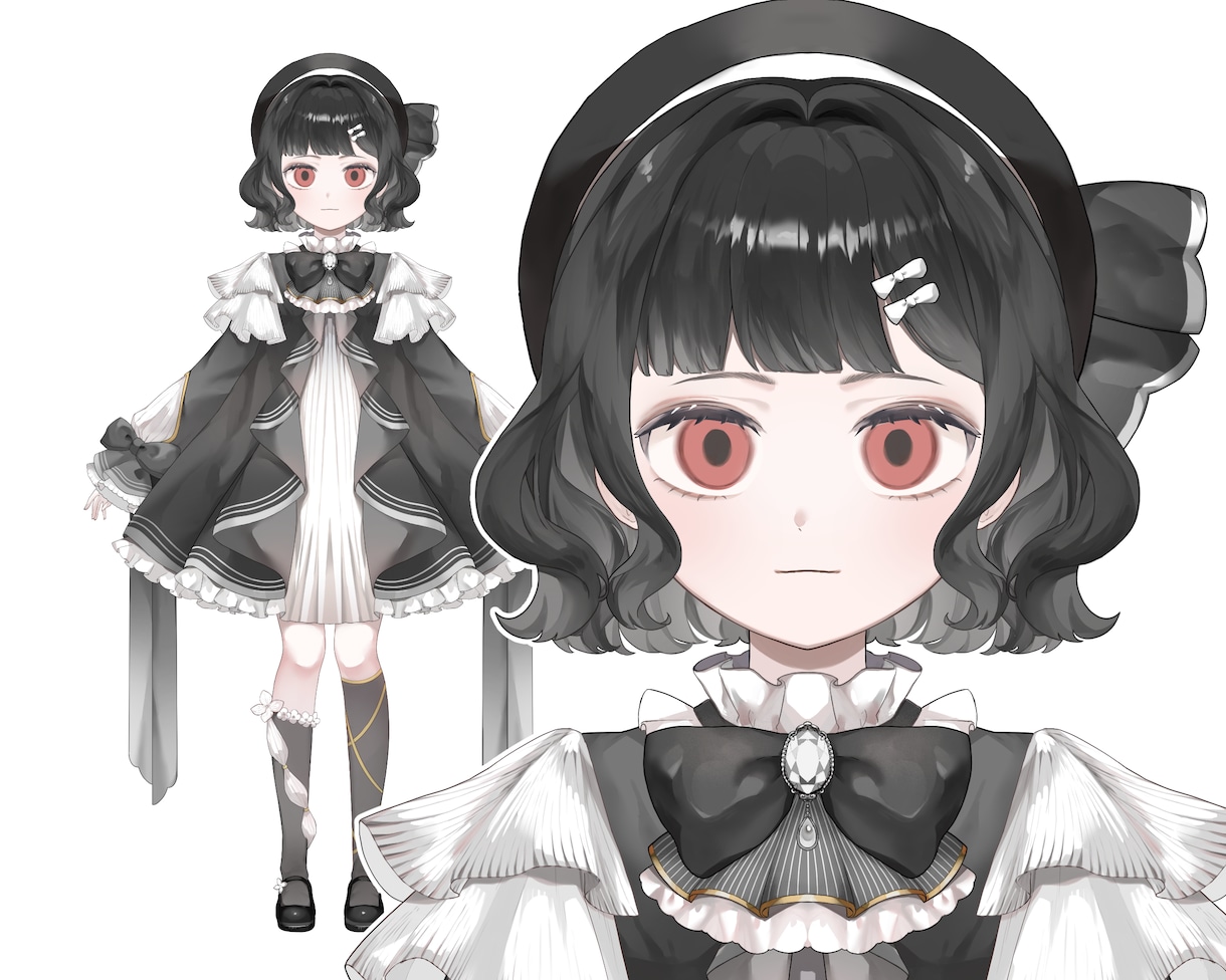 キャラデザからモデリングまで全て制作します 全ておまかせ！高クオリティのVTuberモデルを制作します イメージ9
