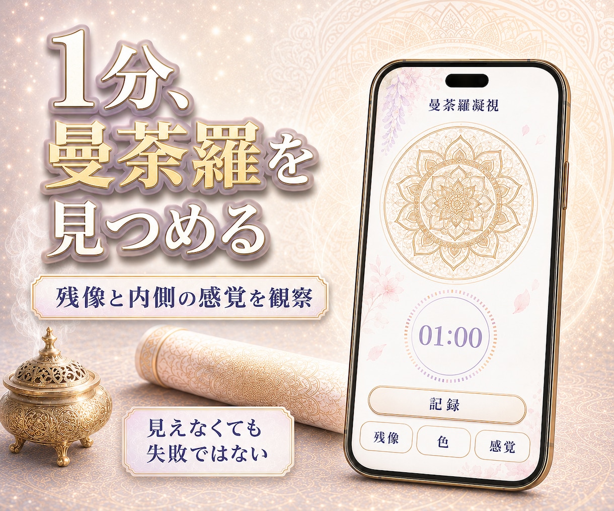 密教瞑想と第六眼観想法を7日間で修得できます サードアイ・霊視占い講座を7日間で体得できる イメージ6