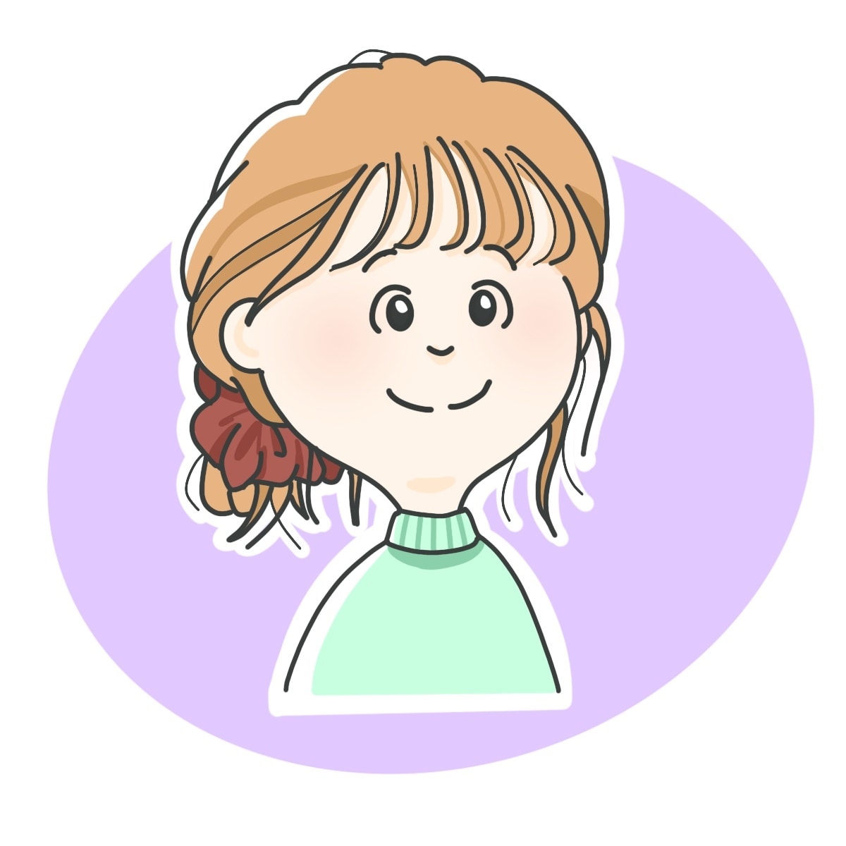 SNS用かわいいタッチの似顔絵アイコン描きます シンプル可愛い似顔絵描きます。即日対応可！SNSにどうぞ♪ イメージ5