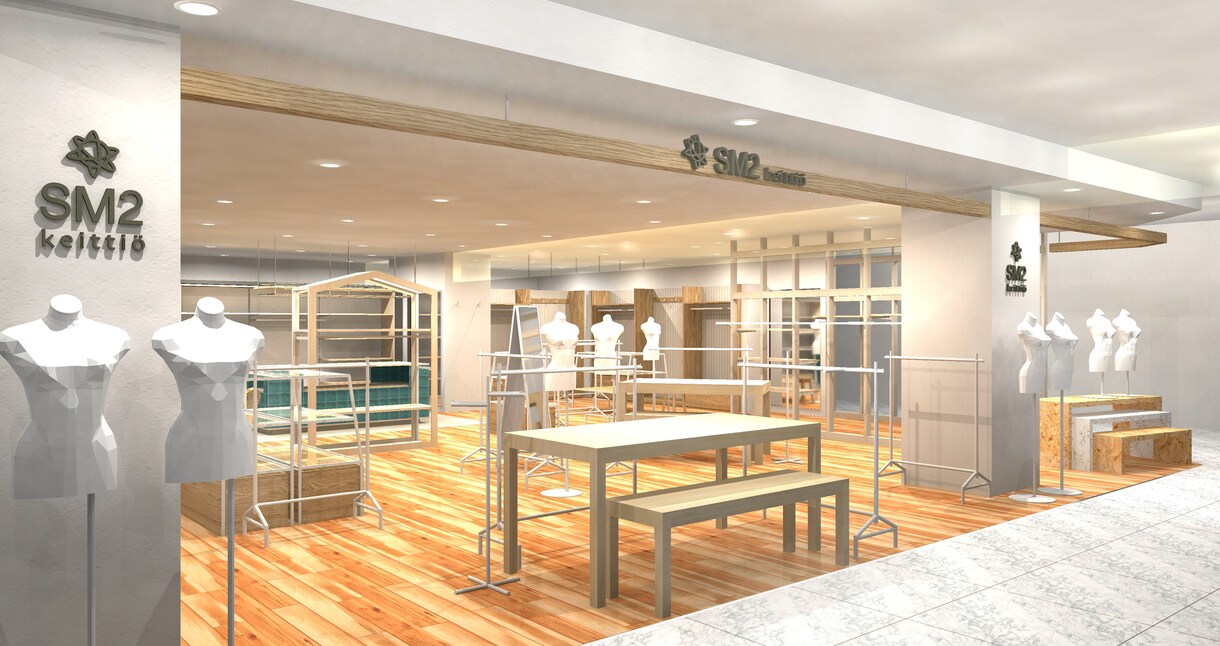 アパレルパースうけたまります アパレル店舗思い描く物をパースで再現します、プレゼン用パース イメージ5