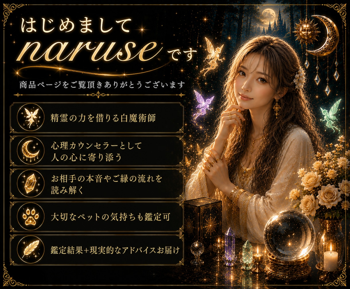 精霊との共鳴、あなたの恋の行方を読み解きます 精霊白魔術で、お相手様のお気持ちやお二人のご縁を読み解きます イメージ2