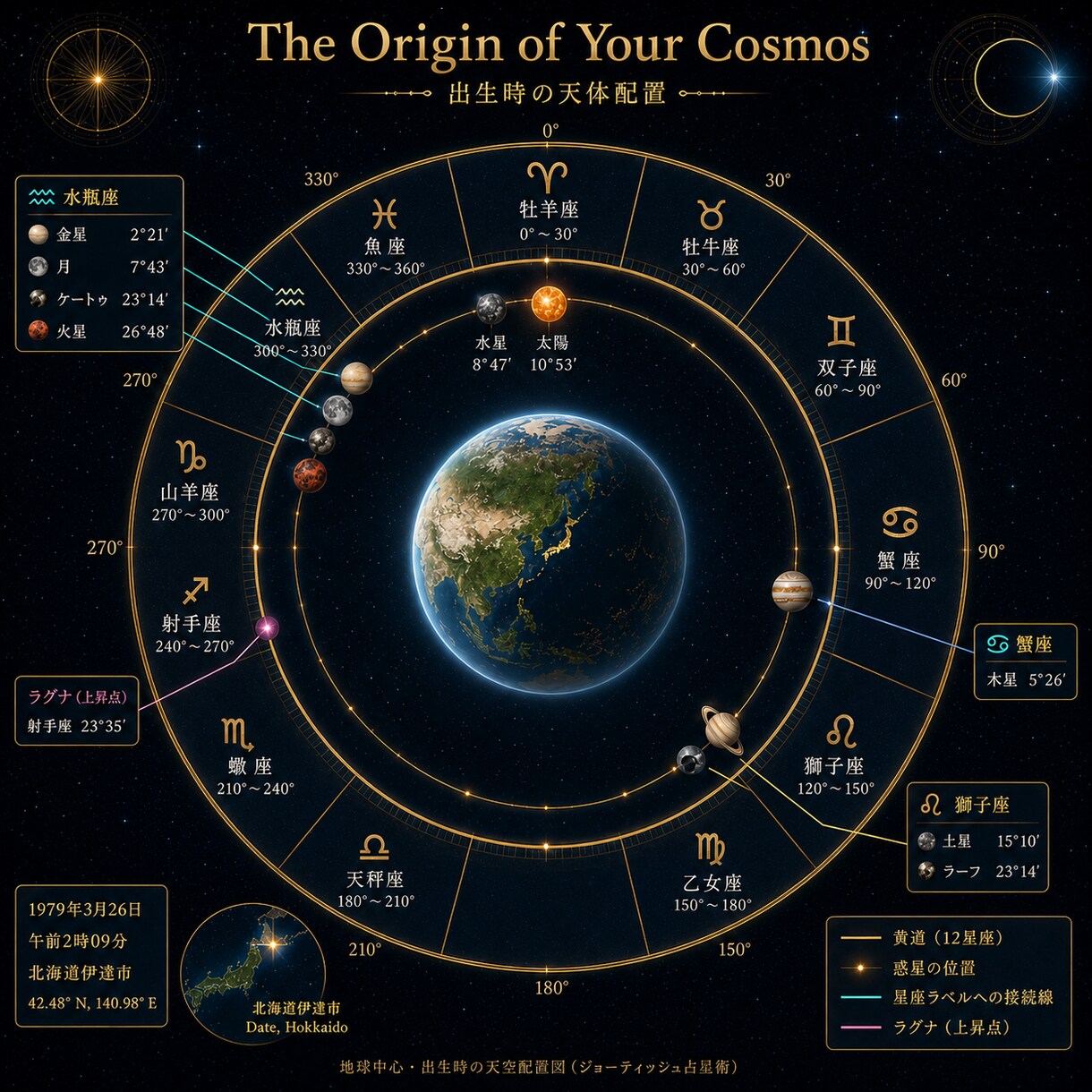 本格インド占星術☽前世・使命・未来を完全鑑定します ☊全21章2.5万字超の一生涯鑑定☋魂の天体図と開運秘儀付き イメージ4