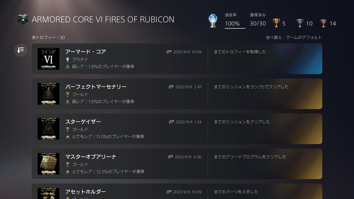 アーマードコア６（AC6）を3週クリアします 難しいアーマードコア６（AC6）を否定したいあなたへ イメージ1