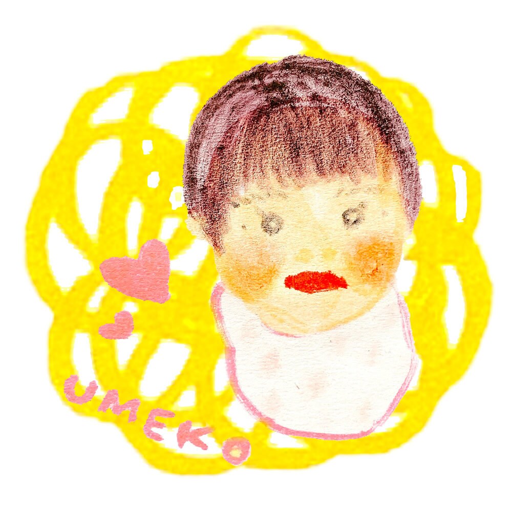ポップでかわいい赤ちゃん似顔絵を描きます 赤ちゃんをポップな筆ペン画でかわいく描かせていただきます イメージ1