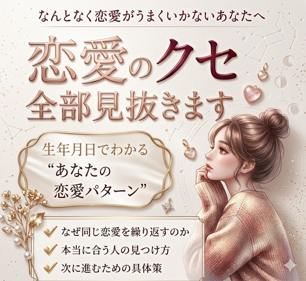 もう迷わない。あなたの人生の流れを言語化します あなたの人生を可視化⭐︎数秘×心理分析ベース診断 イメージ2