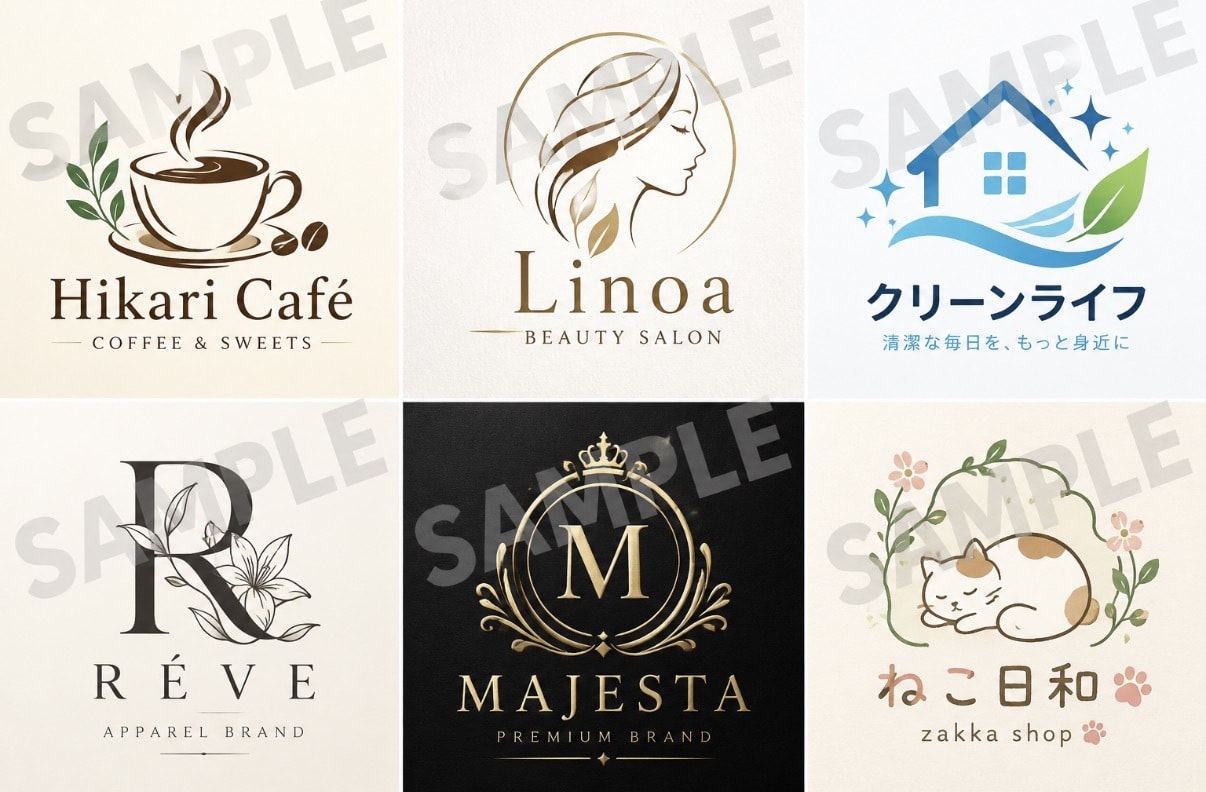 目を引く貴方だけのロゴの制作をします 店舗・個人事業・SNS向け！低価格で理想のロゴを丁寧に制作！ イメージ2