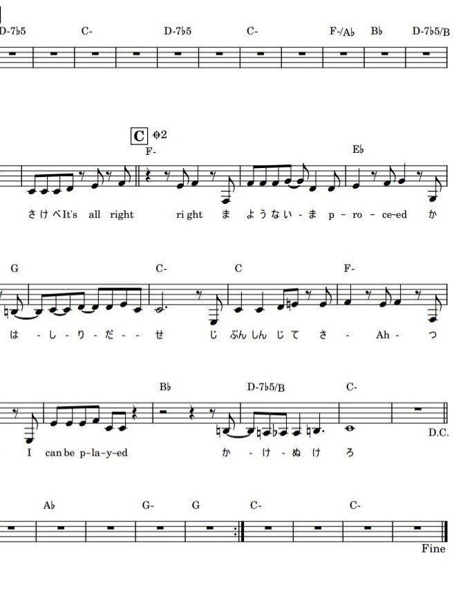 現役ミュージシャンが音源をもとに楽譜を制作します 絶対音感を活かして正確な耳コピ譜面を作ります イメージ1