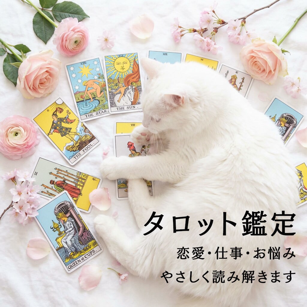 初回限定価格｜タロットで今必要な視点をお伝えします 恋愛から仕事まで丁寧に読み解きます。今の状況を整えたい方へ。 イメージ1